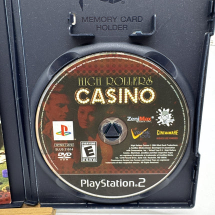 High Rollers Casino PS2 (Sony PlayStation 2, 2004) CIB w/ Manual. Lib