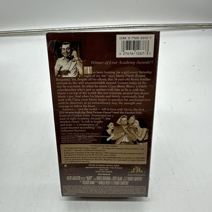 Marty VHS Ernest Borgnine Betsy Blair 1954 - Brand New