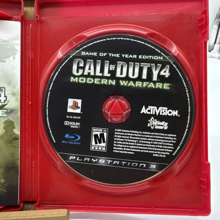 Call of Duty 4 Modern Warfare (Sony PlayStation 3, 2010) PS3 CIB Complete Manual