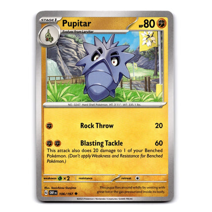 Pupitar Uncommon SV03: Obsidian Flames 106/197 NM
