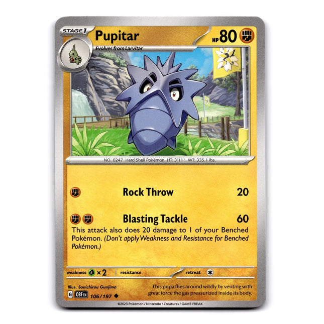 Pupitar Uncommon SV03: Obsidian Flames 106/197 NM