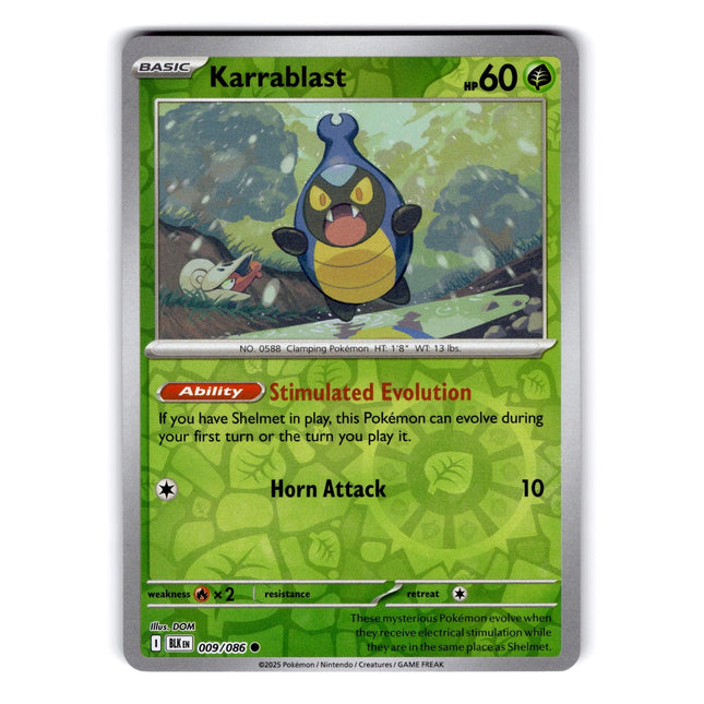 Karrablast Common SV: Black Bolt 009/086 NM