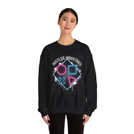 Hustler Industries Neon Arcade Crewneck Sweatshirt