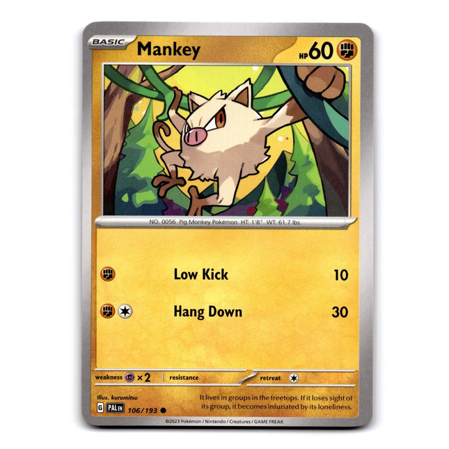 Mankey - (Cosmos Holo) Common Miscellaneous Cards & Products 106/193 NM