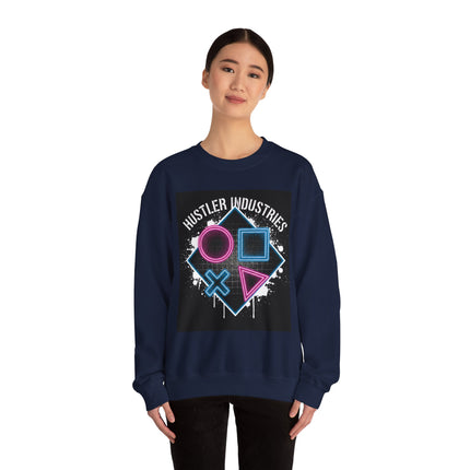 Hustler Industries Neon Arcade Crewneck Sweatshirt