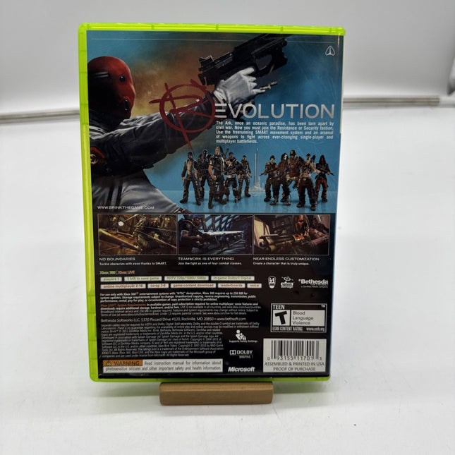 Brink (Microsoft Xbox 360, 2011) Complete CIB | Tested