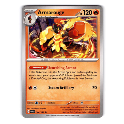 Armarouge Uncommon SV03: Obsidian Flames 044/197 NM