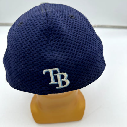 Vintage New Era Tampa Bay Rays Navy Blue Neo 39THIRTY Stretch Fit Hat large/xlar