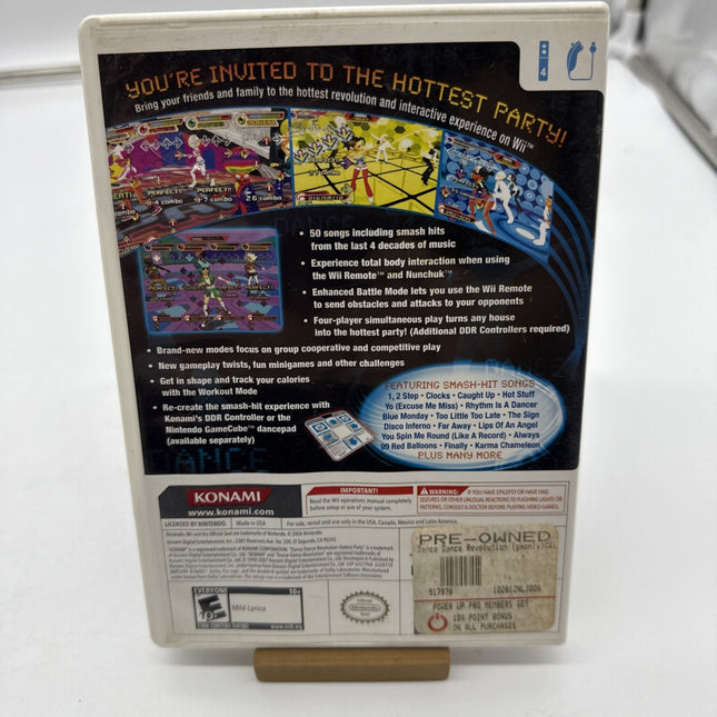 Dance Dance Revolution: Hottest Party (Nintendo Wii, 2007) Very Good