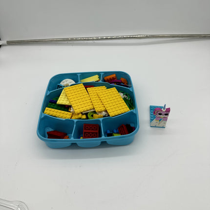Lego Set, Unikitty retired lego set, opened, with blue tray, comes with unikitty