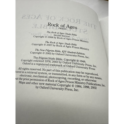 The Rock of Ages Study Bible, KJV, 2009 2nd Edition 2009 , 1st Printing RARE