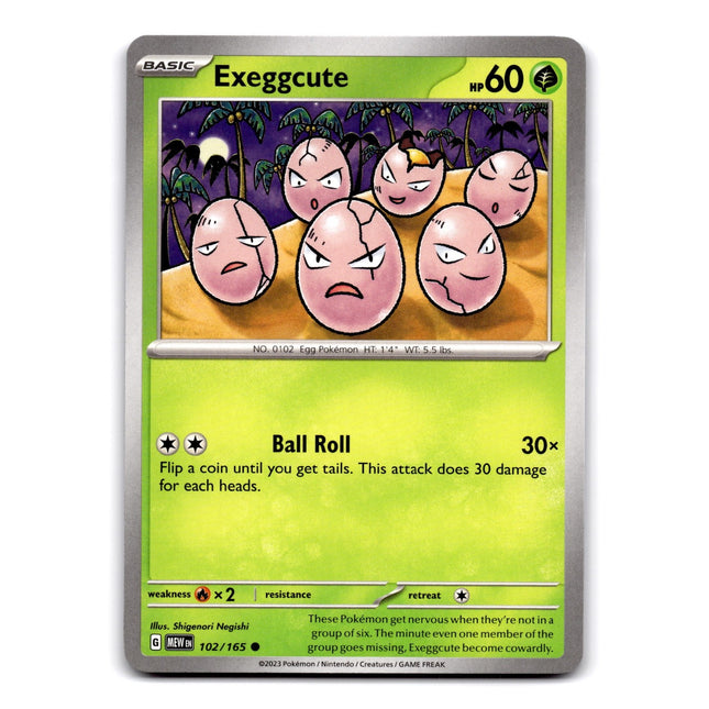 Exeggcute Common SV: Scarlet & Violet 151 102/165 NM