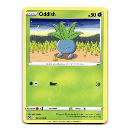 Oddish Common SWSH11: Lost Origin 001/196 NM
