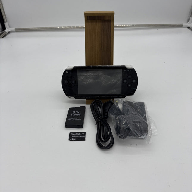 Sony PSP-1000 Console Black Japan Model PSP Tested Working W/ Charger And More