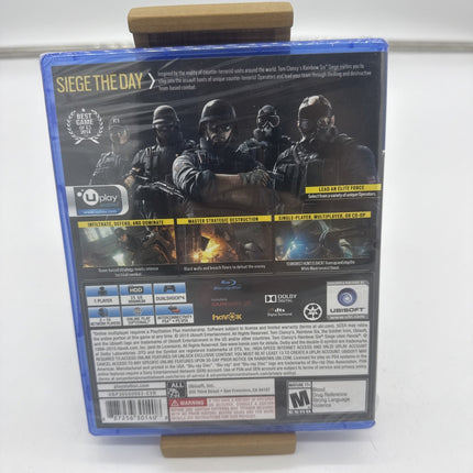 Tom Clancy's Rainbow Six Siege (Sony PlayStation 4, 2015) PS4,