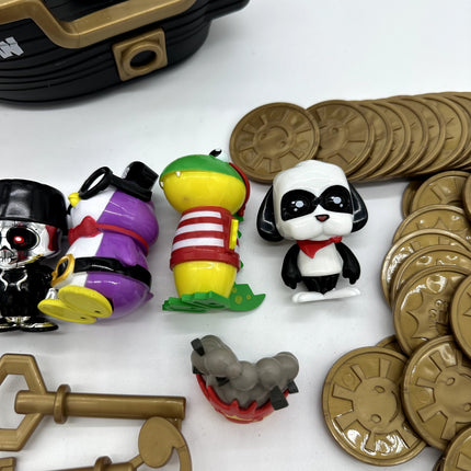 Ryans World Pirate Ship Toy Lot SS RYAN Black Ship With Figures And Coins