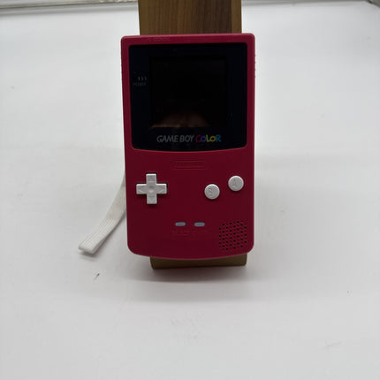 Nintendo Game Boy Color Handheld Game Console - Berry Pink Red - Tested & Works
