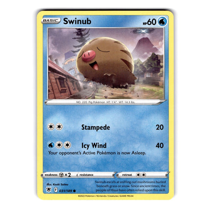 Swinub Common SWSH10: Astral Radiance 031/189 NM