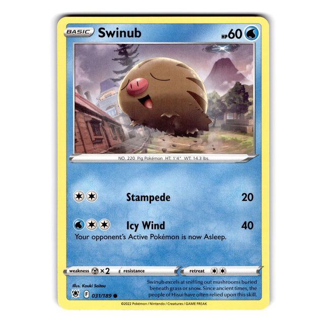 Swinub Common SWSH10: Astral Radiance 031/189 NM