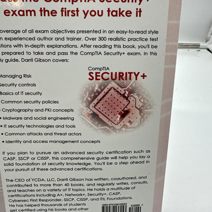 Comptia Security+ Plus Book SY0-501 Study Guide Darril Gibson