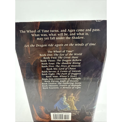 A Memory of Light Robert Jordan Brandon Sanderson HC 1st Ed Wheel of Time Signed