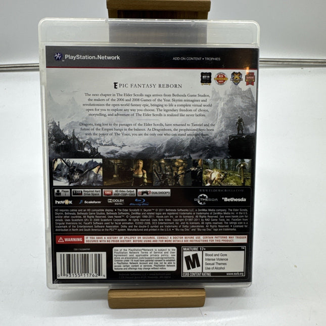 Elder Scrolls V Skyrim PS3 PlayStation 3 + Manual Tested