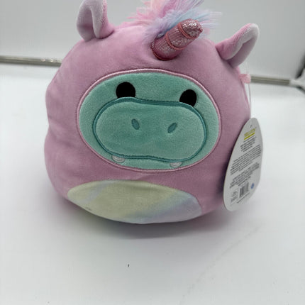 Squishmallow Hank the Hippo in Unicorn Costume 7 - 8” KellyToy