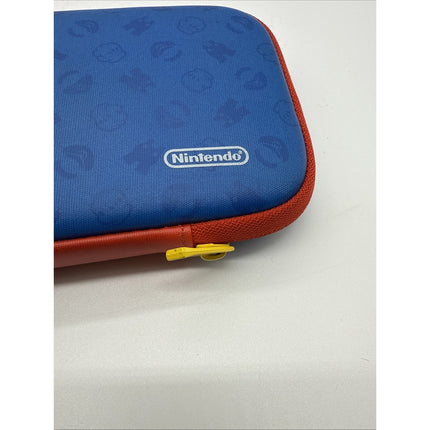 Mario Red & Blue Nintendo Switch V2 Oled Slim Travel Case - Fits Lite V1 V2 Also