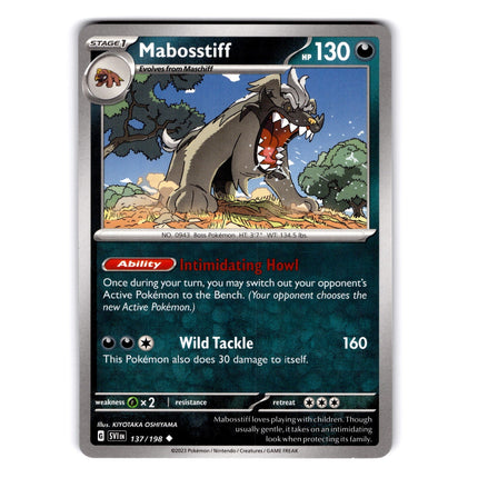 Mabosstiff Uncommon SV01: Scarlet & Violet Base Set 137/198 NM