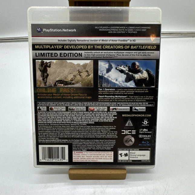 Medal of Honor -- Limited Edition (Sony PlayStation 3, 2010) Complete - Tested