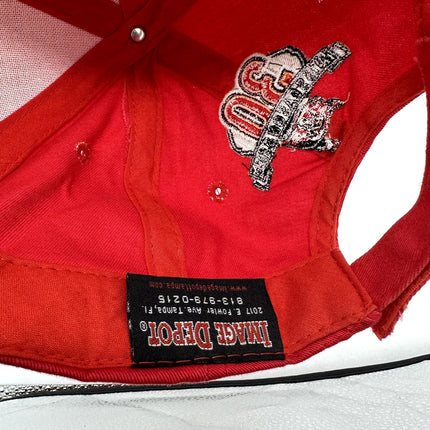 Vintage Tampa Bay Buccaneers Hat Cap Black Red 2005 Stadium Club NFL Football