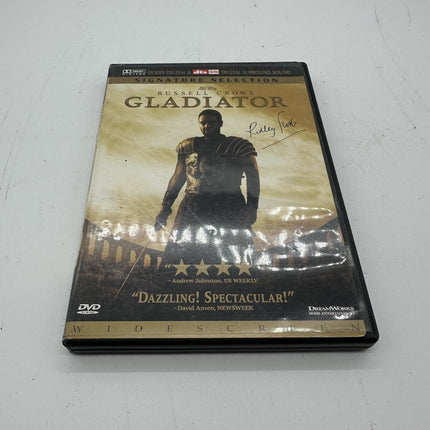 Gladiator with Russel Crowe DVD Complete, Possible Ridley Scott Signature