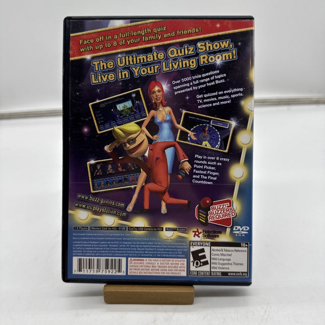 Buzz The Mega Quiz SONY PLAYSTATION 2 PS2 GAME Complete CIB Tested