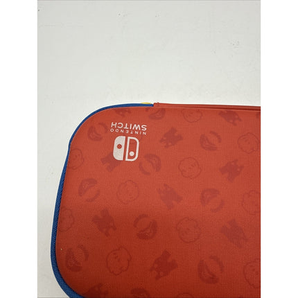 Mario Red & Blue Nintendo Switch V2 Oled Slim Travel Case - Fits Lite V1 V2 Also