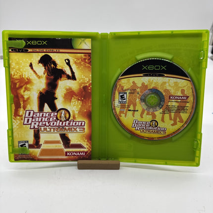 Dance Dance Revolution Ultramix 3 (XBOX 2005) GOOD W/MANUAL! GAME ONLY