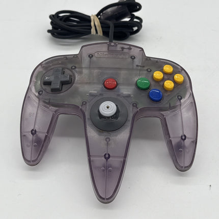 Nintendo N64 Clear Atomic purple Controller OEM Funtastic