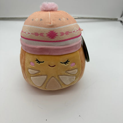 Squishmallows CELIA Winter Orange Slice 8" SB 712-2 Plush 2022 Beanie NWT
