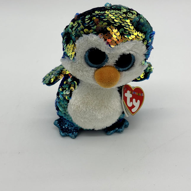 TY beanie Payton penguin flippables