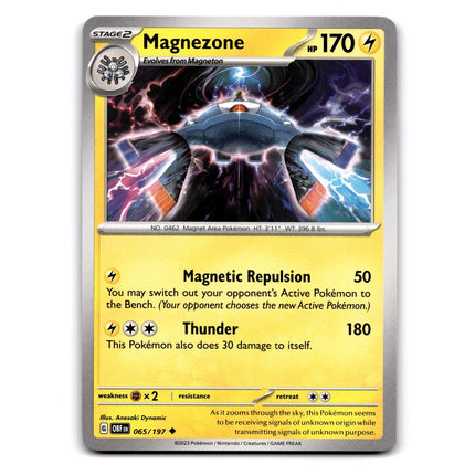 Magnezone Uncommon SV03: Obsidian Flames 065/197 NM