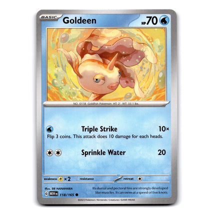 Goldeen Common SV: Scarlet & Violet 151 118/165 NM
