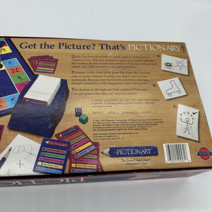 Vintage 1997 Milton Bradley Pictionary Board Game