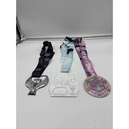 Harry Potter Hogwarts Running Club Race Medals Medallions W/ Lanyards Potterhead