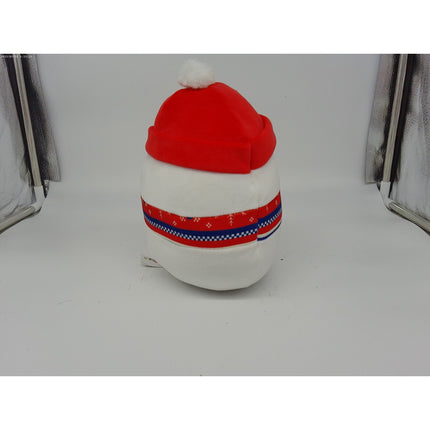 Squishmallows 8" Manny Snowman Festive Scarf Hat Plush 2023