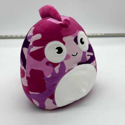 Squishmallow 8" Bronte The Chameleon Pink Camo Camouflage Plush NWT