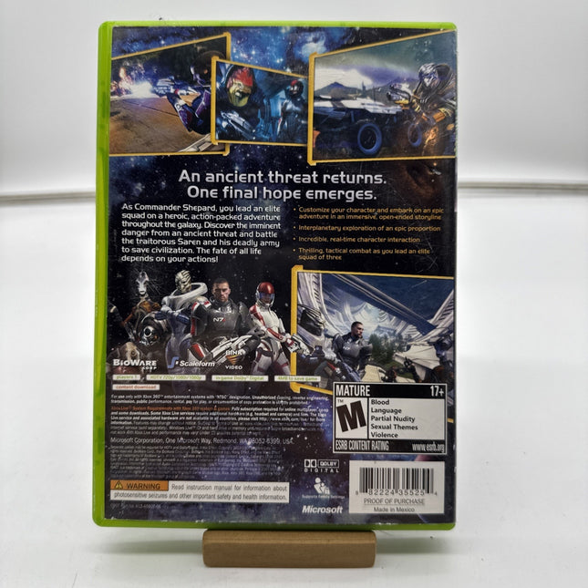 Mass Effect (Microsoft Xbox 360, 2007) w/ Manual Complete | CIB | Tested