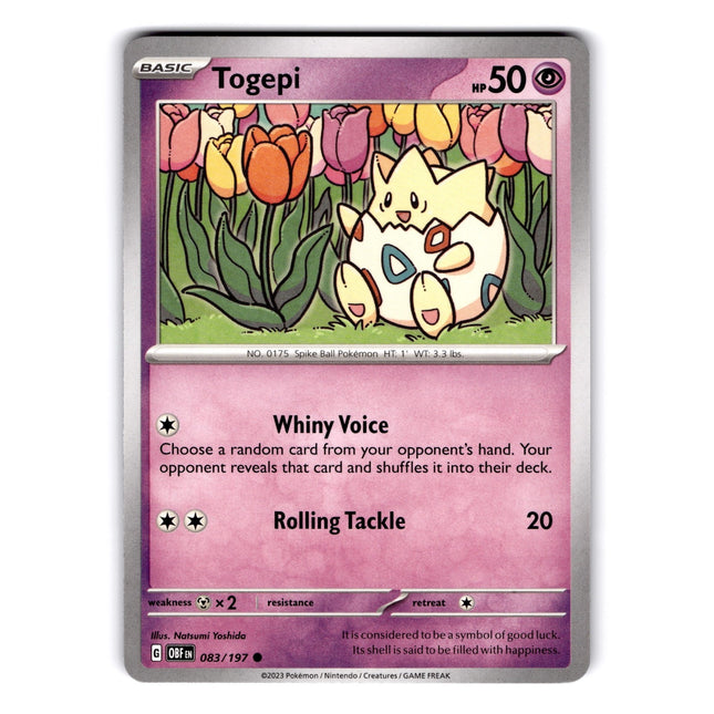 Togepi Common SV03: Obsidian Flames 083/197 NM