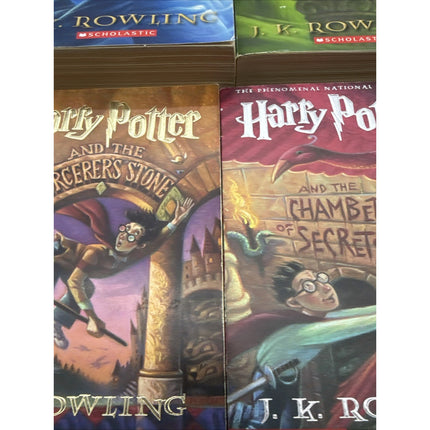 Harry Potter Paperback Book Set Paperback 1999-2009 Scholastic 1-7 First Printin