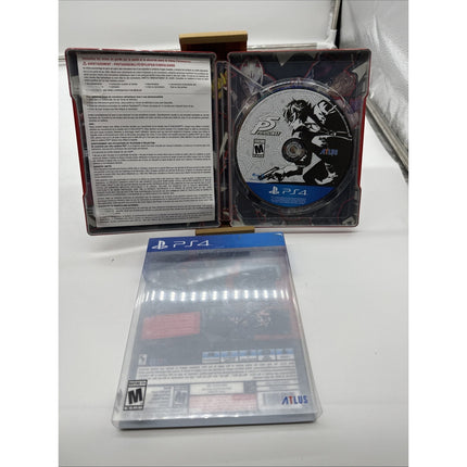Persona 5 Steelbook Edition (PS4 PlayStation 4) Tested CIB Atlus Games Clean