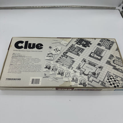 VINTAGE Clue COMPLETE Parker Brothers 1986 Classic Detective Board Game