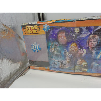 Original Trilogy Star Wars 3 in 1 Panoramic Jigsaw Puzzle Set / 211 Pieces NEW